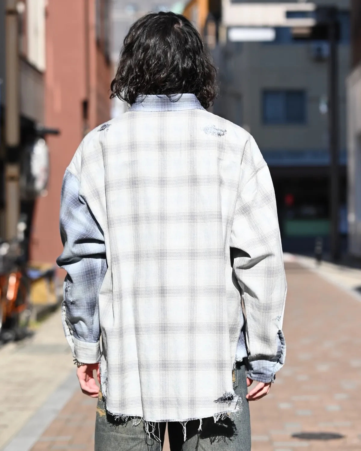 KAMIYA / Repaired Crazy Check Shirt (G16SH052)