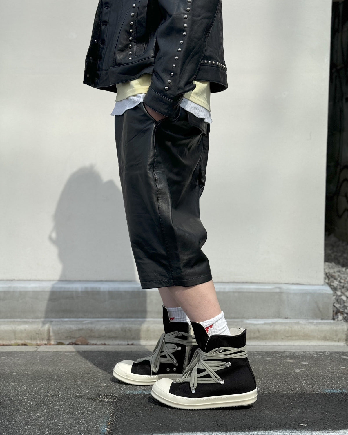 A Good Bad Influence / LAMB LEATHER SHORTS (AGBI-26SS-LPT04)