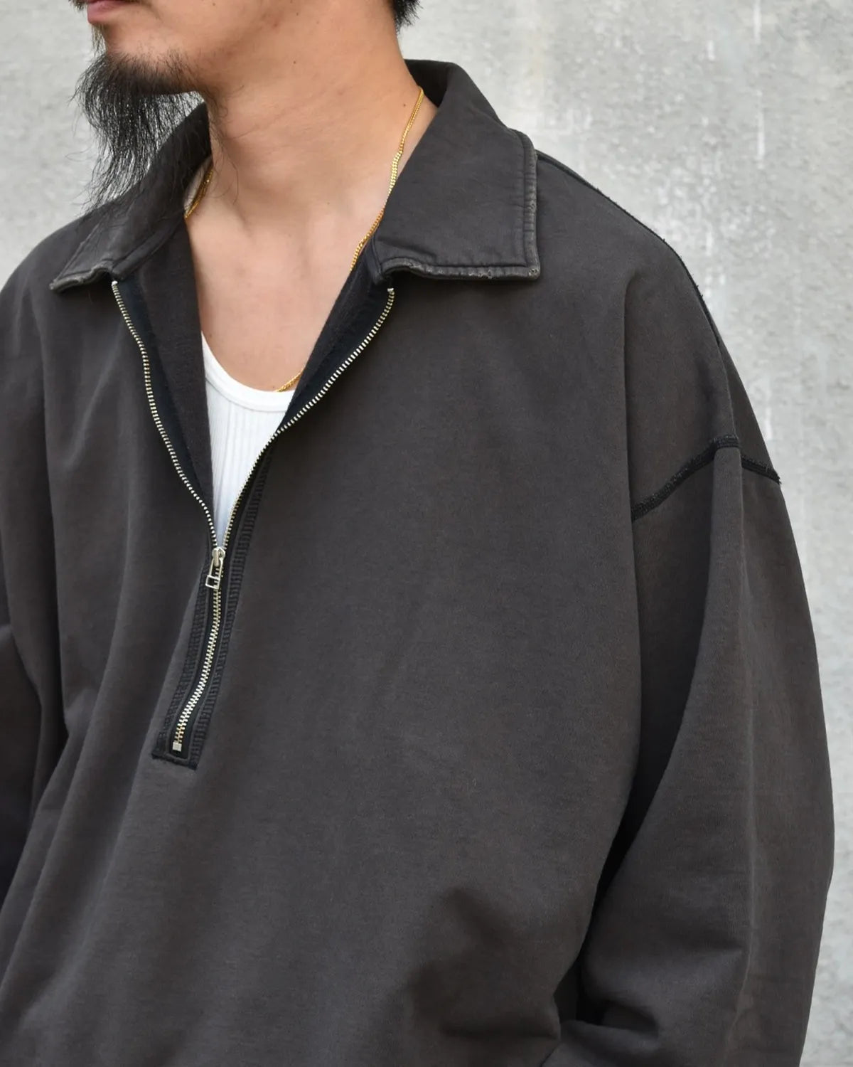 concause / HALF ZIP SWEAT (2502004)