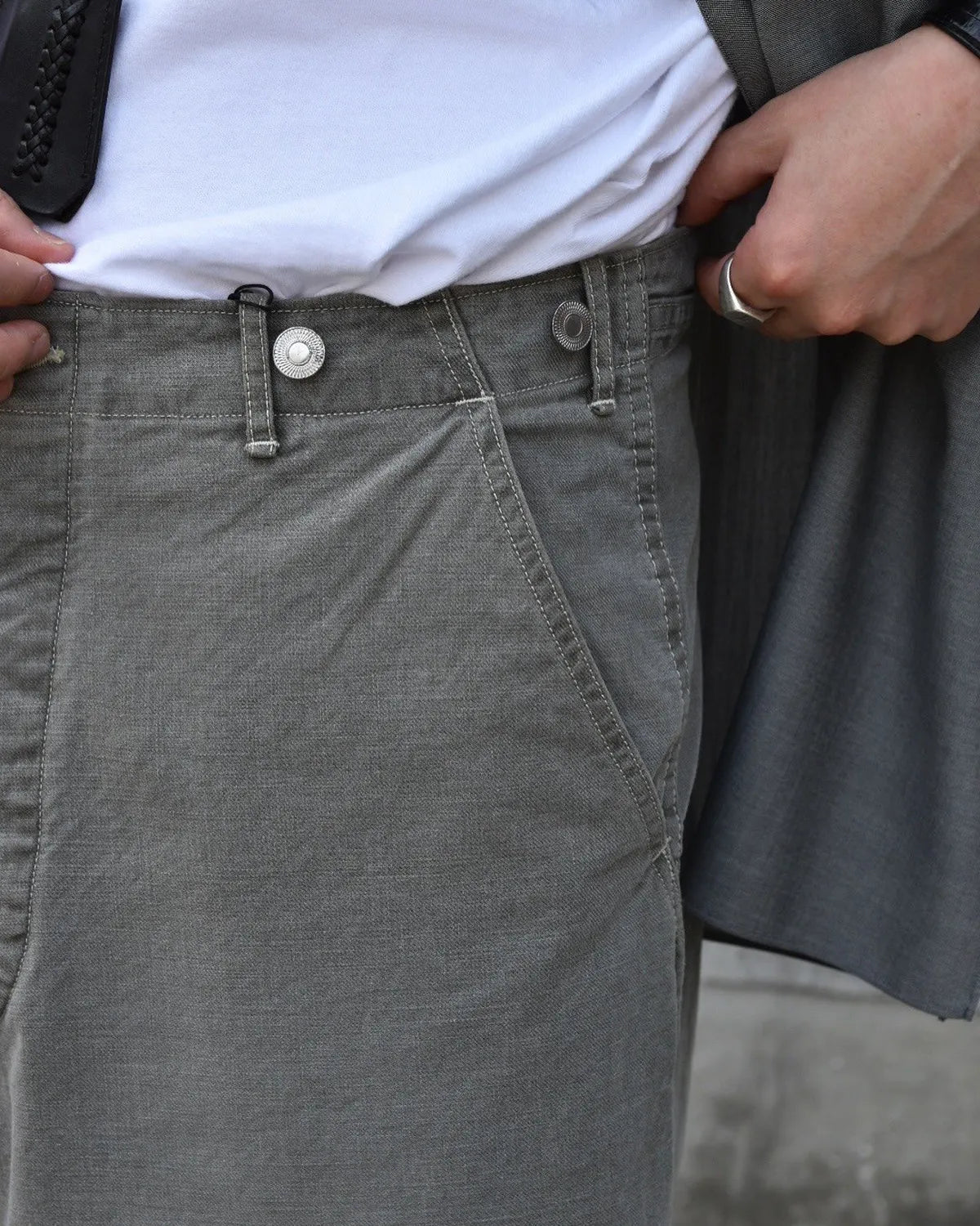 A.PRESSE / Vintage Cinch Buckle Euro Work Pants (25AAP-04-28)