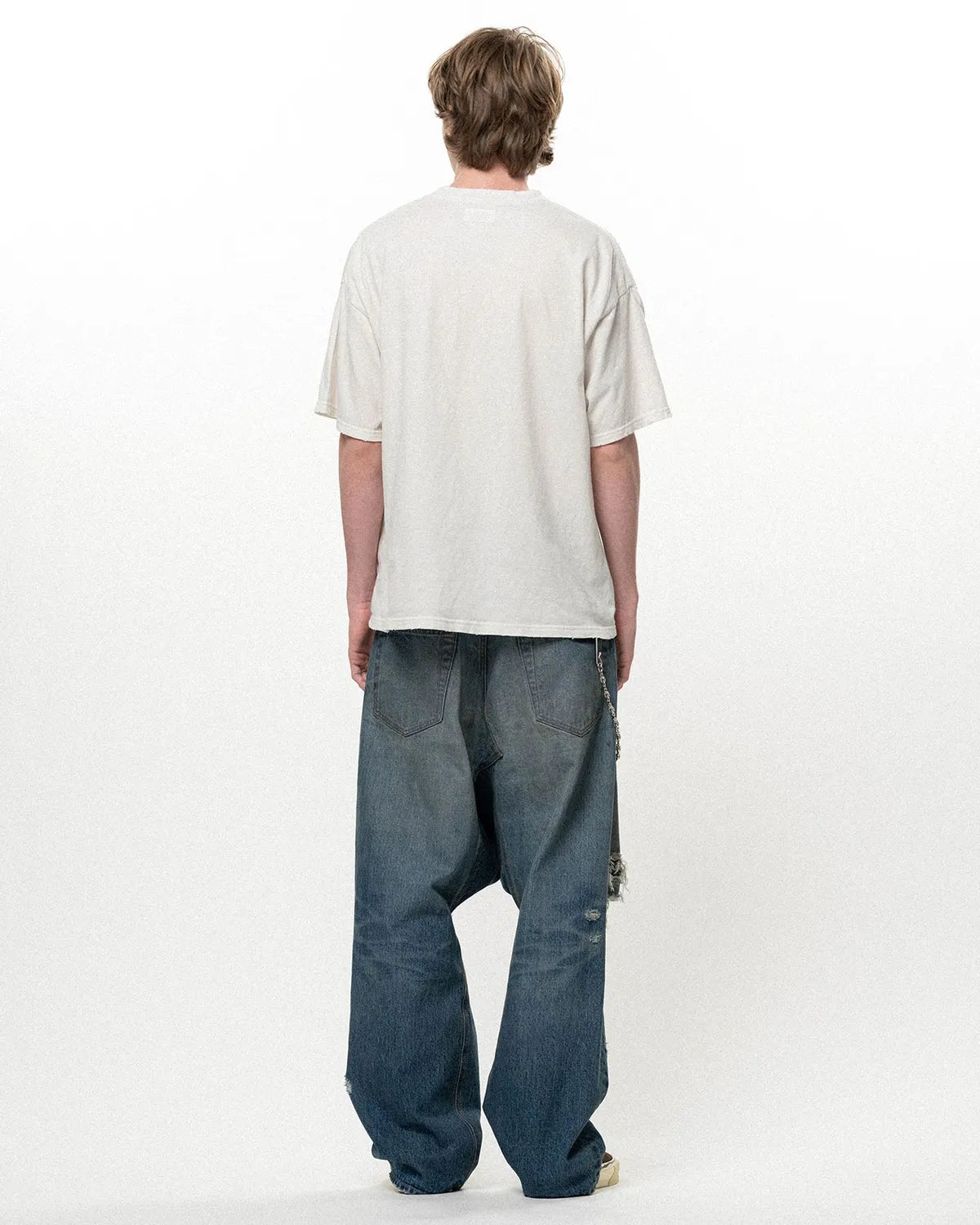 KAMIYA / Distressed Sarouel Denim Pants (G17PT064)