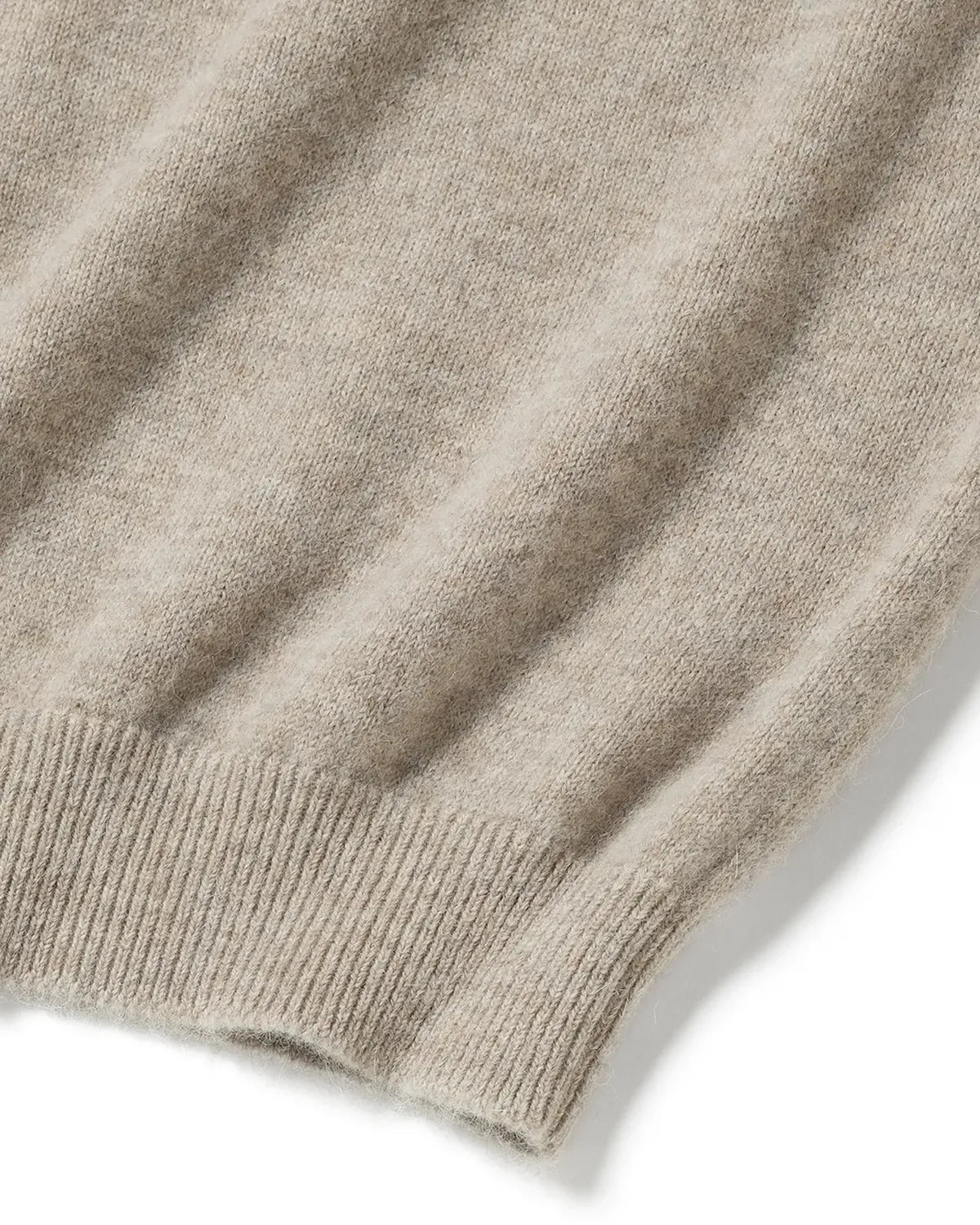 BATONER / Men BABY ALPACA KURUMI TENJIKU CREW NECK (BN-25FM-057)