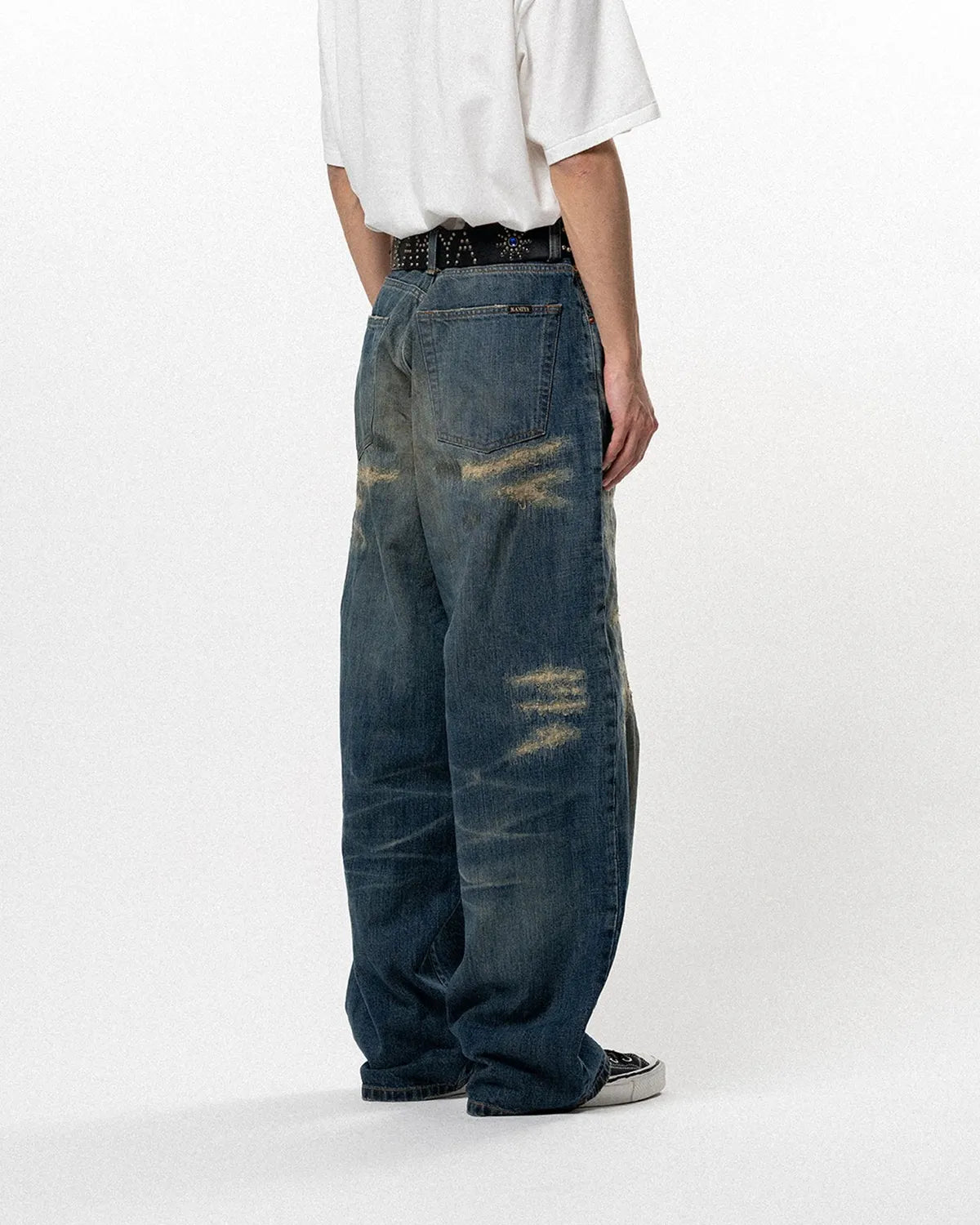 KAMIYA / BORO Super Baggy Denim Pants (G16PT043)