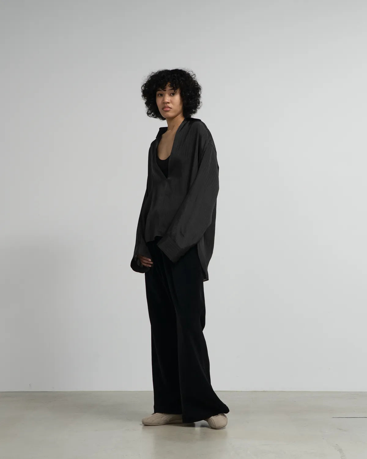 Graphpaper / Compact Velour Flare Pants (GL253-70408)