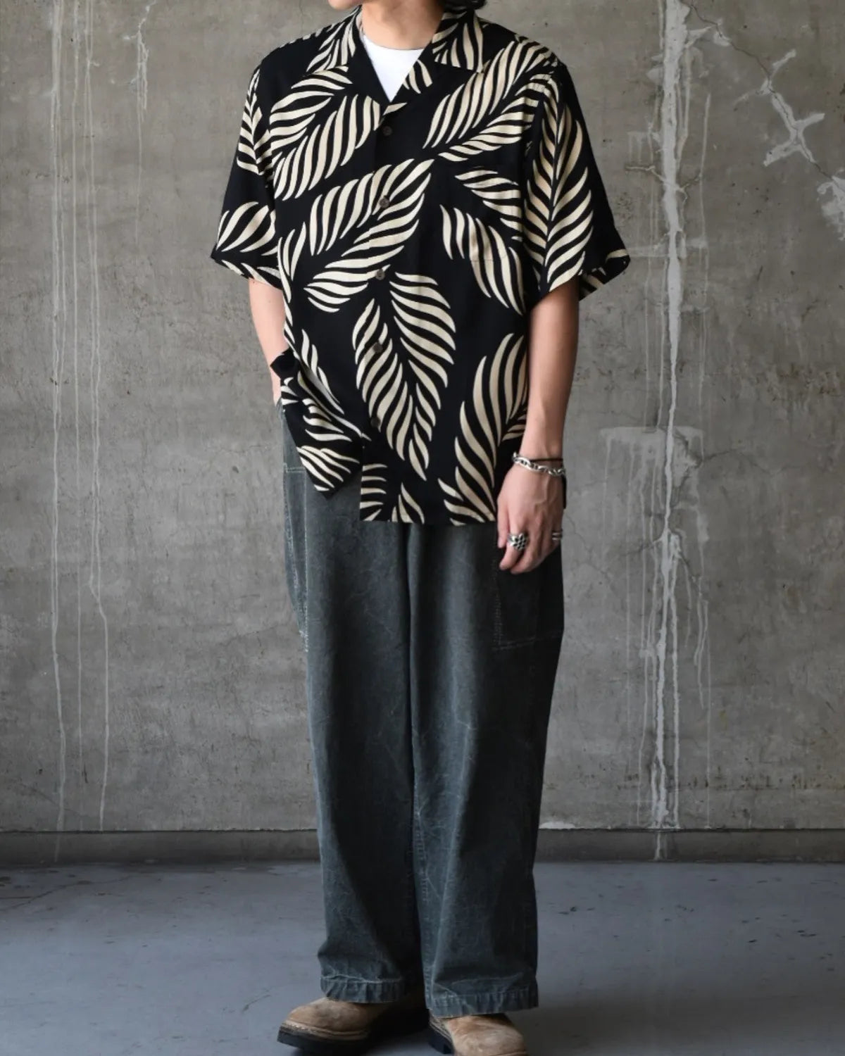 MINEDENIM × WACKO MARIA / HAWAIIAN SHIRT (25MND-WM001)