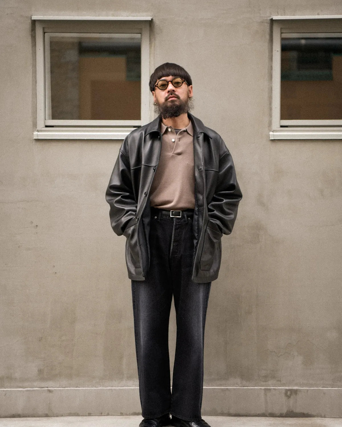 COOTIE PRODUCTIONS® (※ J.B. Voice EXCLUSIVE ) / Leather Car Coat (JB-CTE25A-201)