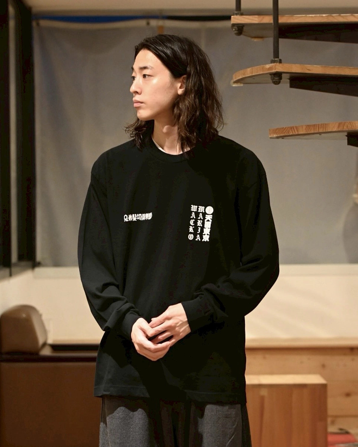 ロンT MR.BROTHERS CUT CLUB WACKO MARIA 黒 ロンT MR.BROTHERS CUT CLUB WACKO MARIA 黒 L - メルカリ