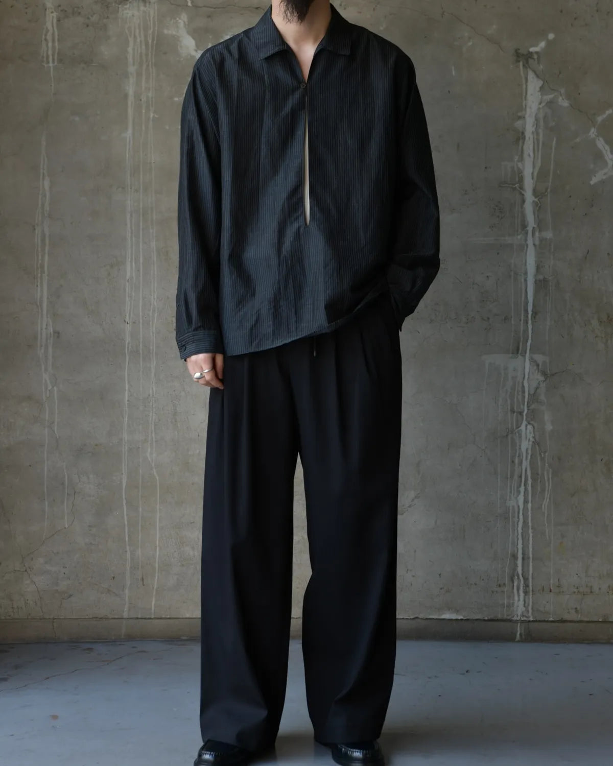 marka / Wool Silk Feather Cloth / Stroll Around Jacket (M26A15SH01C)