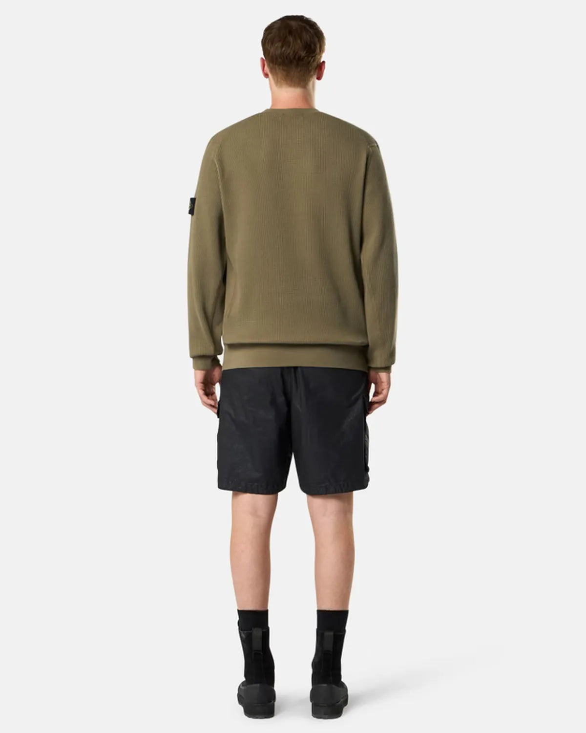 STONE ISLAND / ORGANIC COTTON WAFFLE FLEECE (L1S156100056)