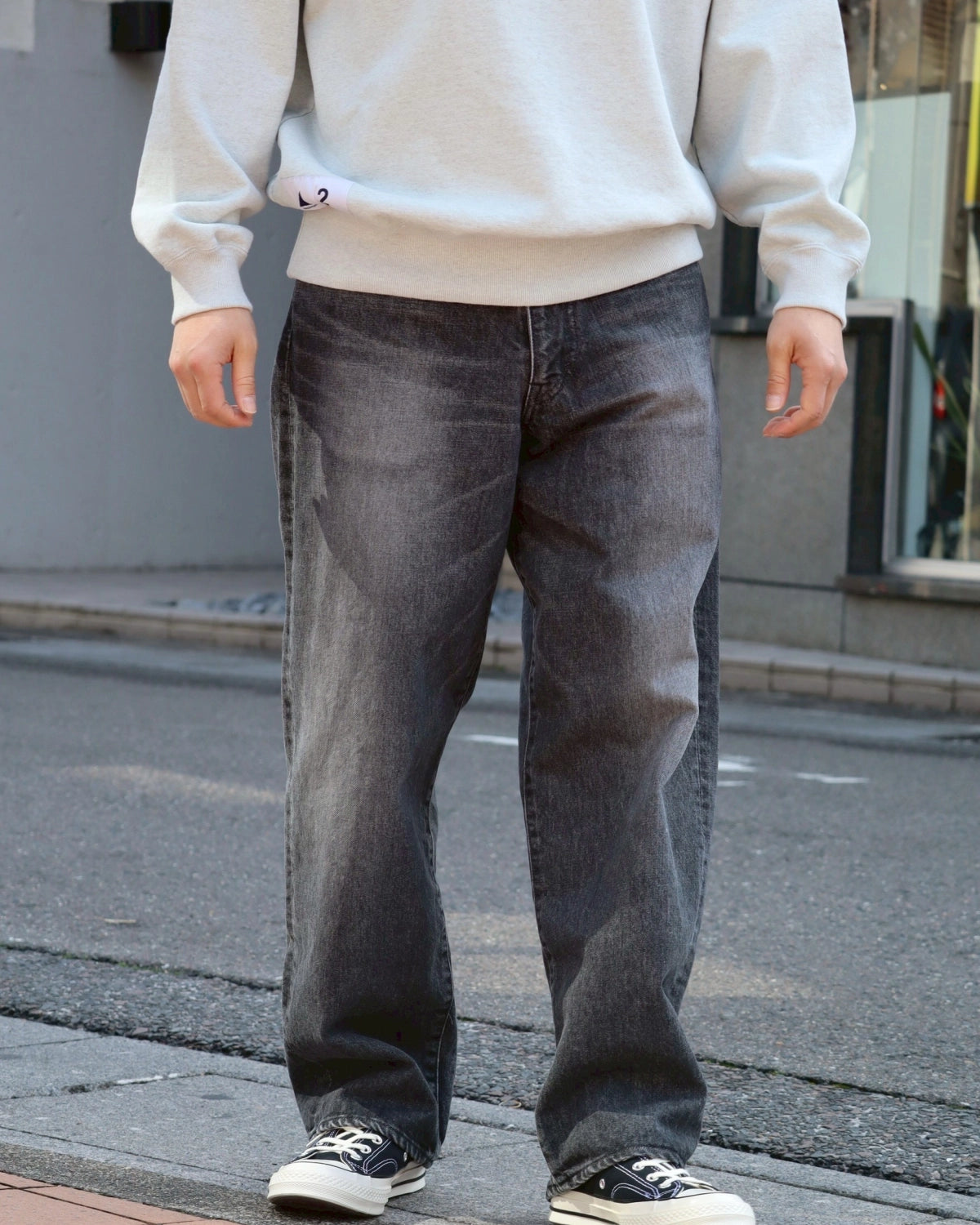 DESCENDANT / 1995 DENIM TROUSERS BAGGY HARD WASH (261WVDS-PTM04)