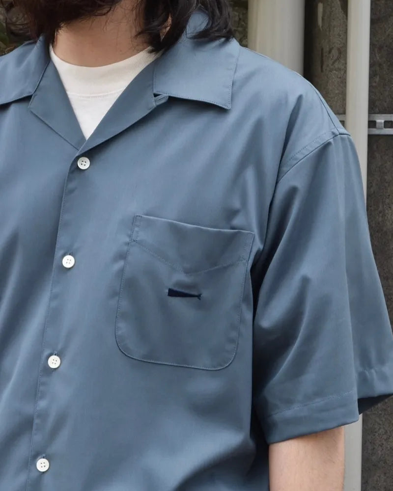 DESCENDANT / PIER OPEN COLLAR SS SHIRT (241TQDS-SHM05)