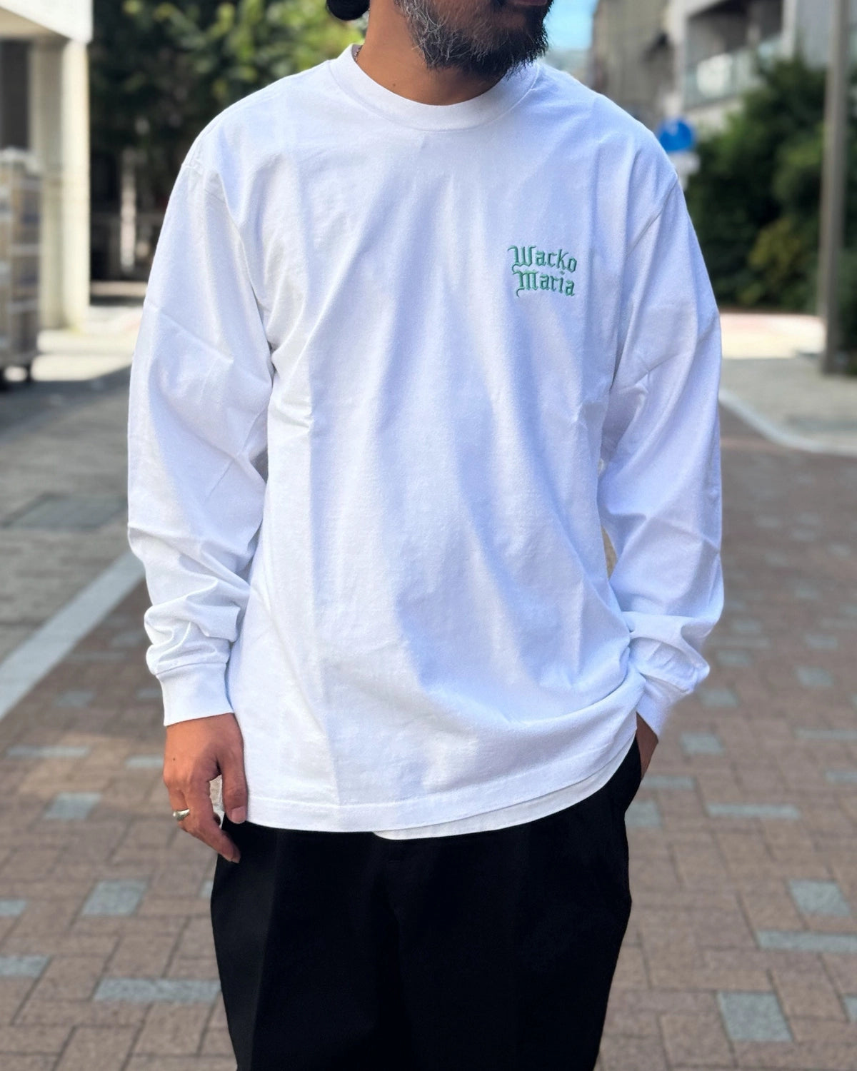 WACKO MARIA / WASHED HEAVY WEIGHT CREWNECK LONG SLEEVE T-SHIRT (26FWE-WMT-LT02)