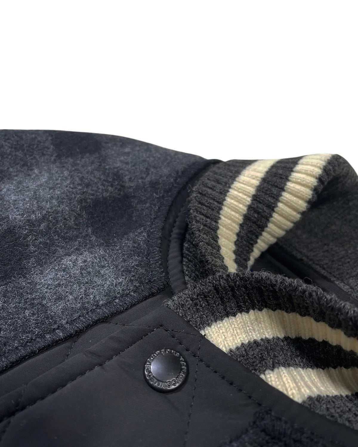 JUNYA WATANABE MAN x FILSON / マッキーノウール×エステルタフタキルティング×レザー FILSON Wネーム (WP-J030-051)
