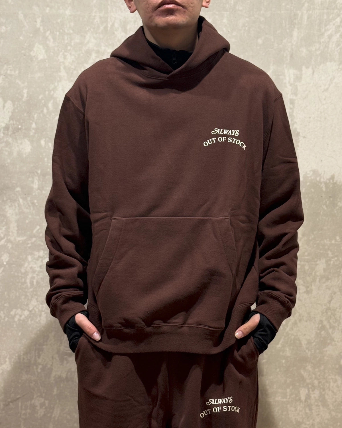 ALWAYS OUT OF STOCK / BASIC LOGO HOODIE (HA-325203213)