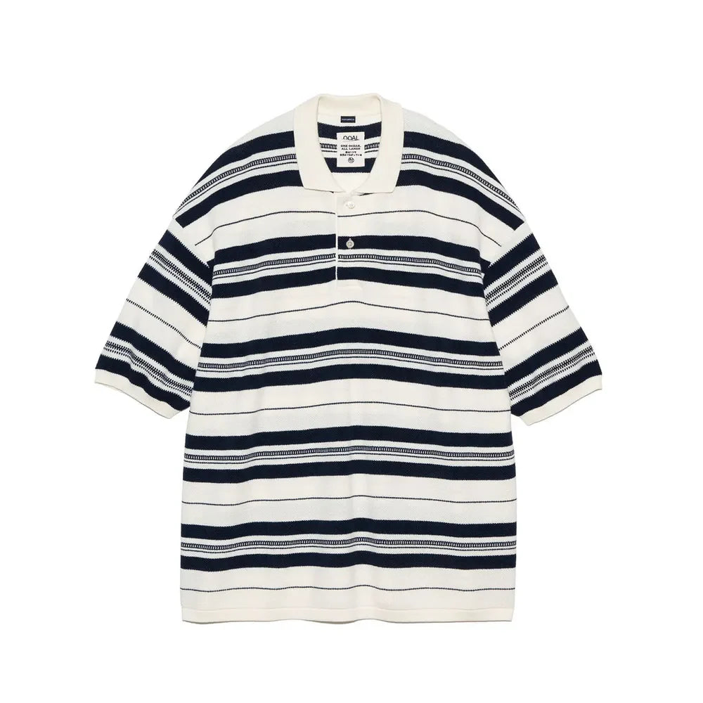 nanamica / Stripe Polo Sweater (SUHS413)　