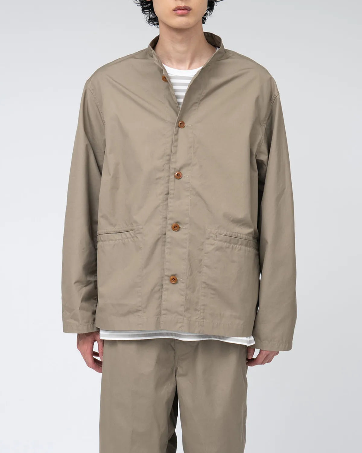 nanamica / Band Collar Shirt Jacket (S25SA106)