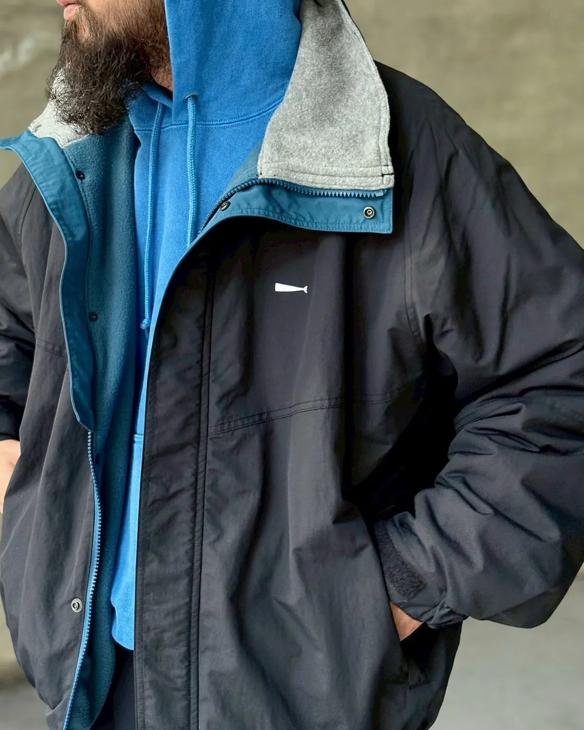 DESCENDANT / CACHALOT HOODY PIGMENT DYE (252ATDS-CSM02)