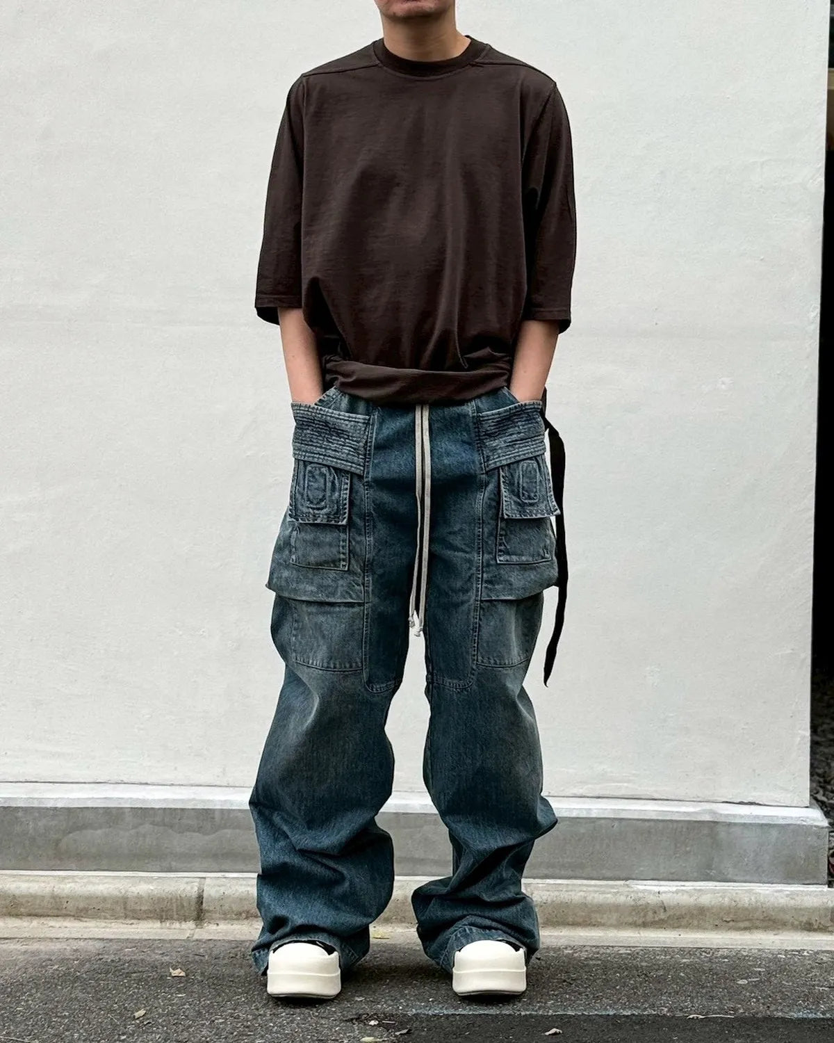 Rick Owens DRKSHDW / CREATCH WIDE CARGO DRAWSTRING (DU01F4394)