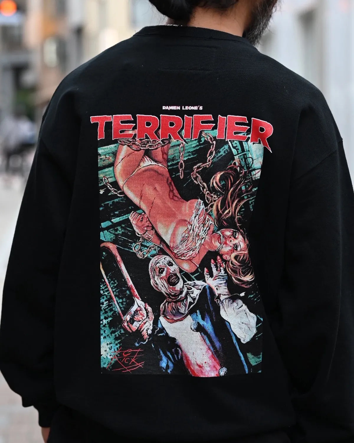 WACKO MARIA × TERRIFIER / HEAVY WEIGHT SWEAT SHIRT -TYPE 1- (TERRIFIER-WM-SS05)