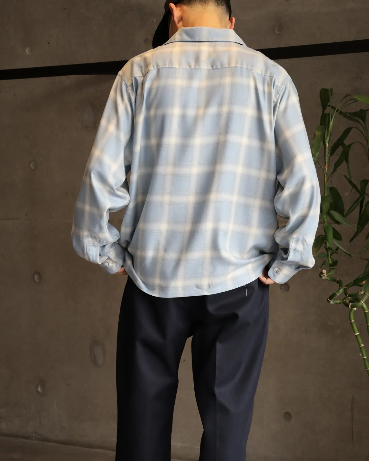 SEQUEL / OMBRE CHECK LONG SLEEBE SHIRT (SQ-26SS-SH-02)