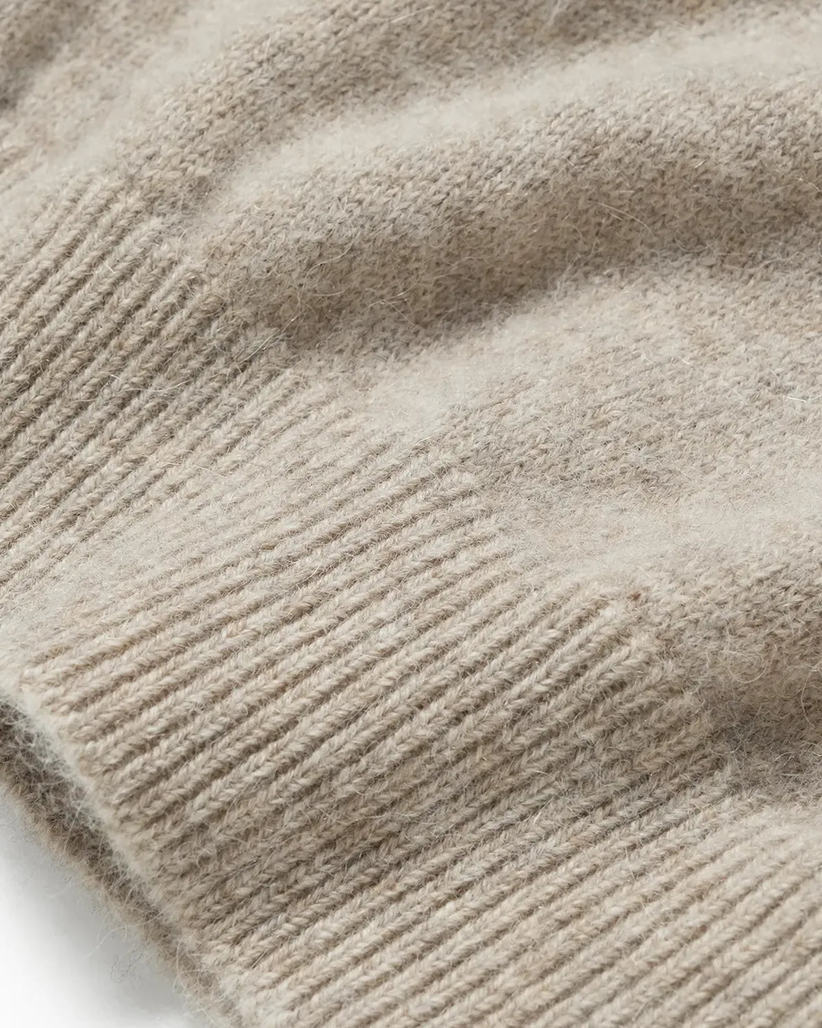 BATONER / Men BABY ALPACA KURUMI TENJIKU CREW NECK (BN-25FM-057)