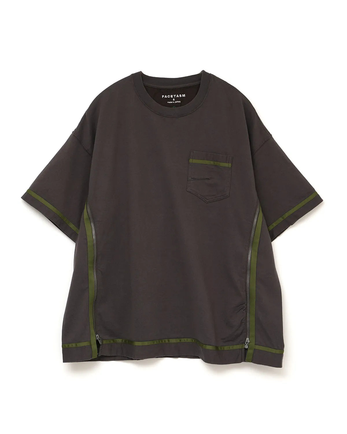 FACETASM / CURVY SLIT BIG TEE (MYK-TEE-01)