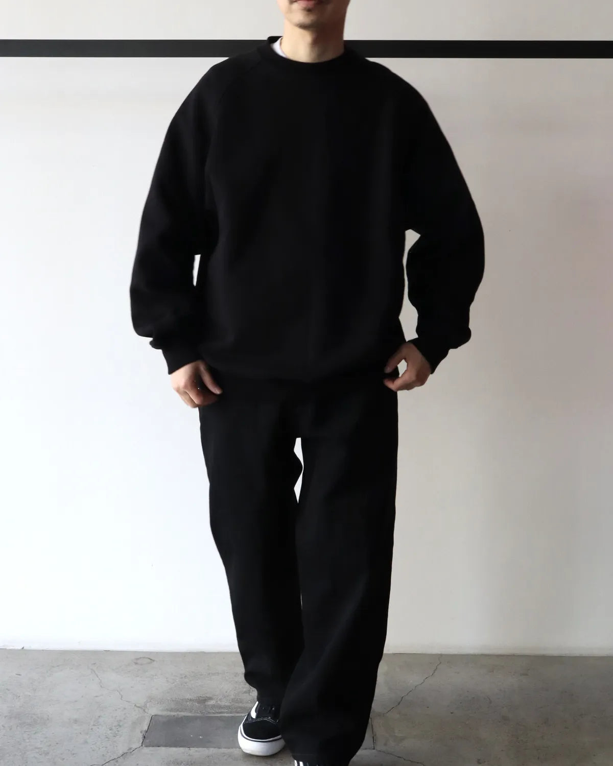 COMOLI / コットン裏毛 クルーネック (D01-05002)