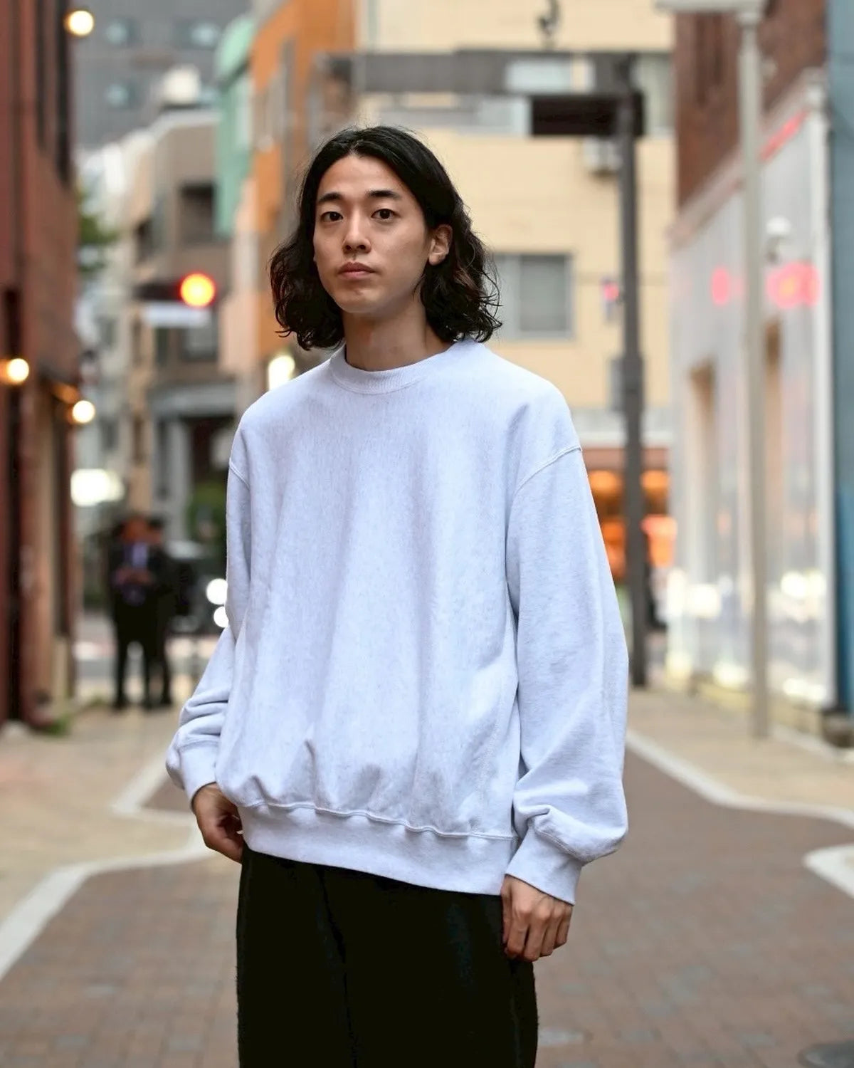 blurhmsROOTSTOCK / Soft&Hard Sweat Crew-Neck P/O Wide (bROOTS24F26F25)