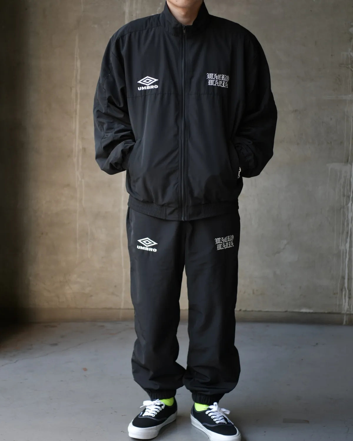 WACKO MARIA - UMBRO ⁄ JERSEY TRACK JACKET BLUE - 身長171cm