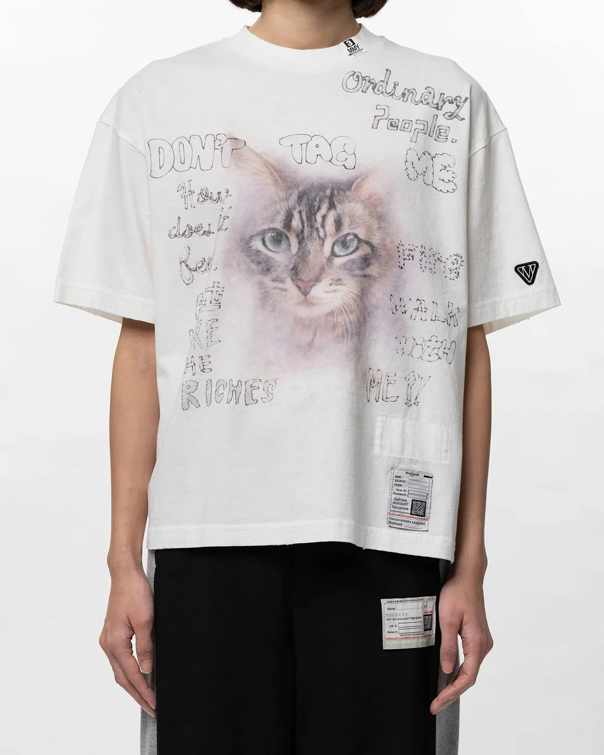 MIHARA YASUHIRO ミハラヤスヒロ Cat Print Tシャツ Maison MIHARA YASUHIRO(メゾンミハラヤスヒロ) / Cat Printed T-shirt