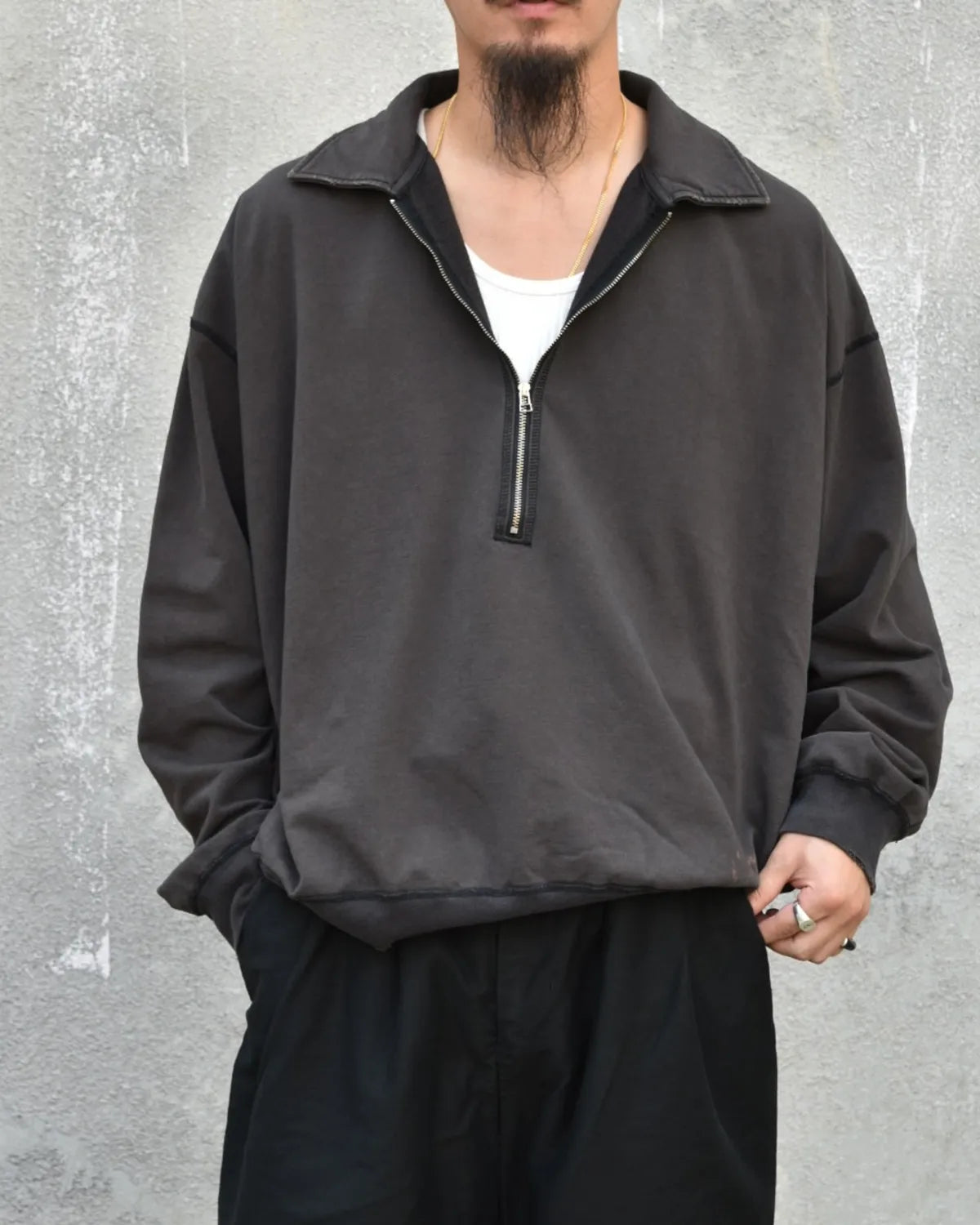 concause / HALF ZIP SWEAT (2502004)