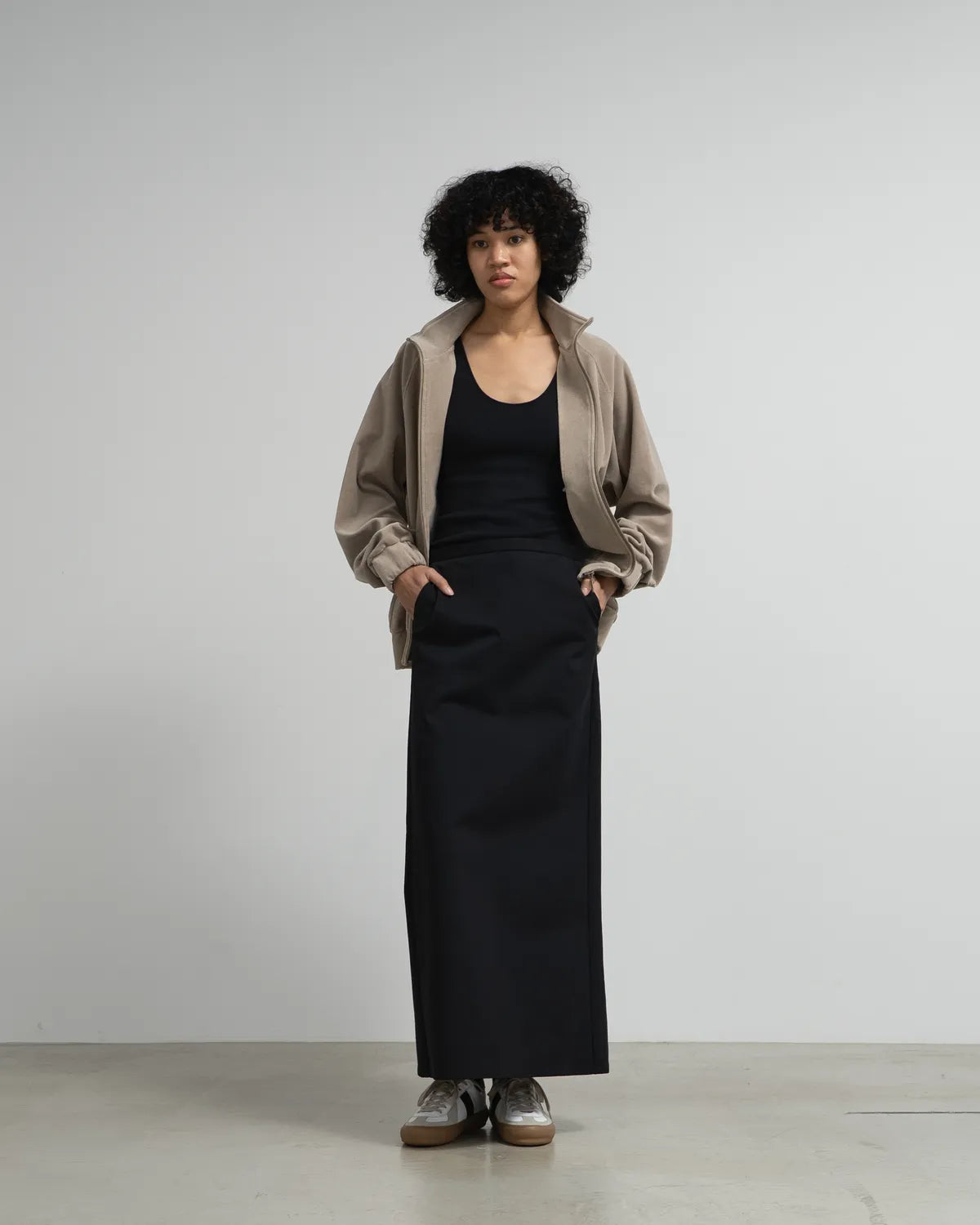 Graphpaper / Compact Velour Track Jacket (GL253-70407)