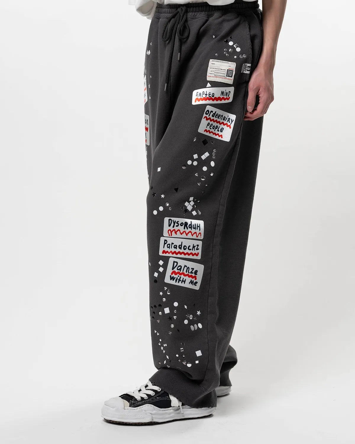 Maison MIHARA YASUHIRO / Embellished Sticker Sweat Pants (A16PT552)
