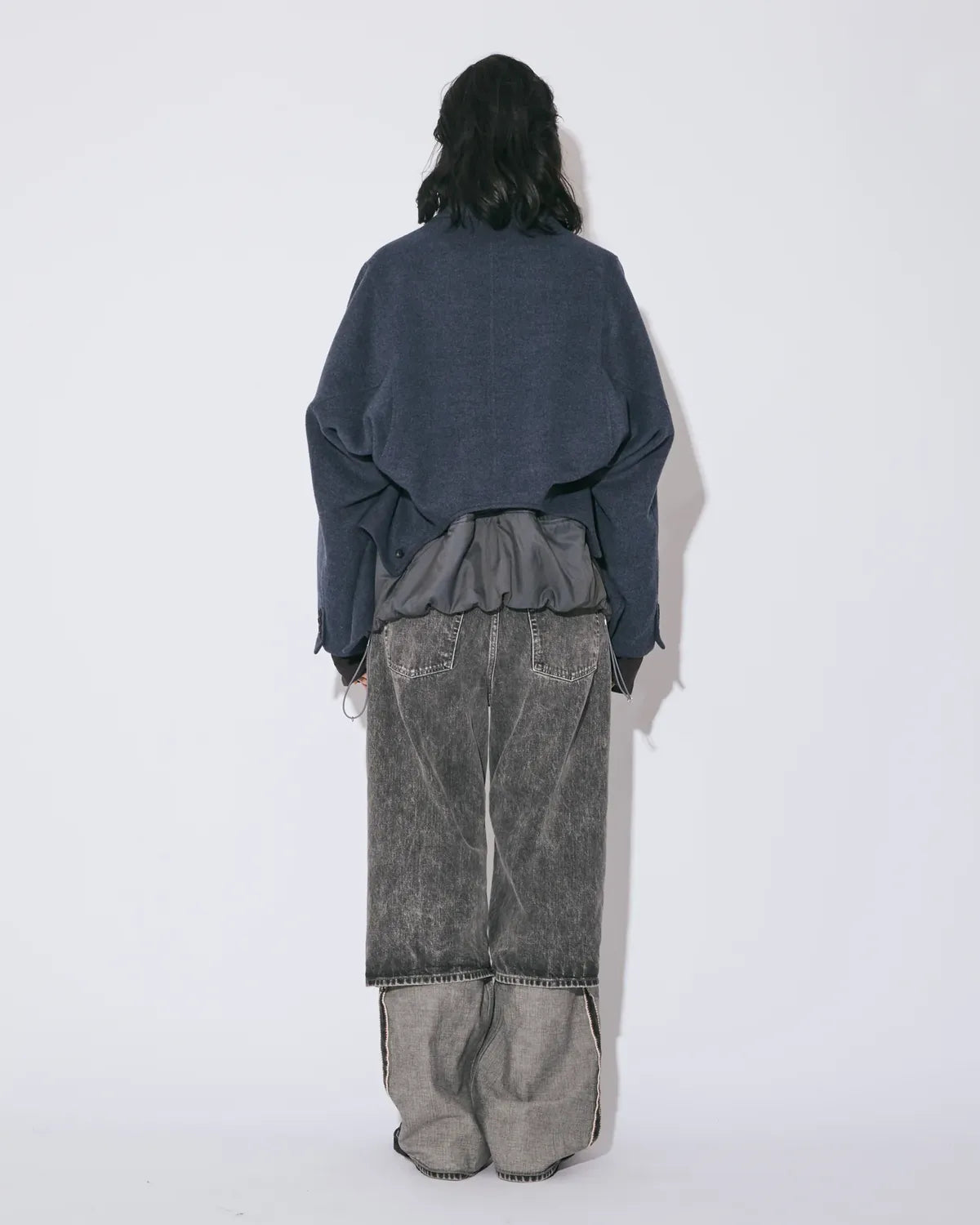 beautiful people / selvedfe denim flip hem pants -Women's- (1545105034)