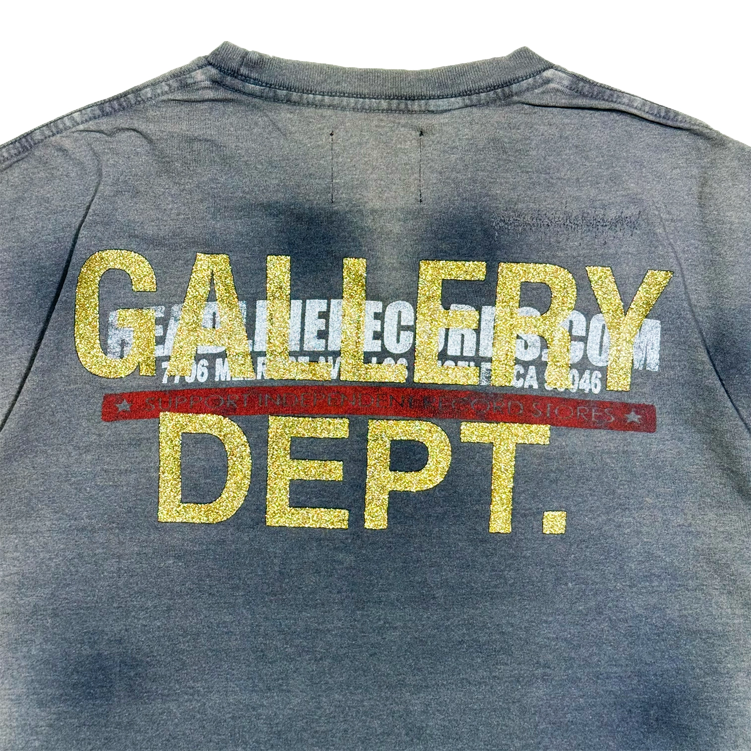 GALLERY DEPT. （ギャラリー デプト）/ HEADLINE RECORDS TEE BLACK 
