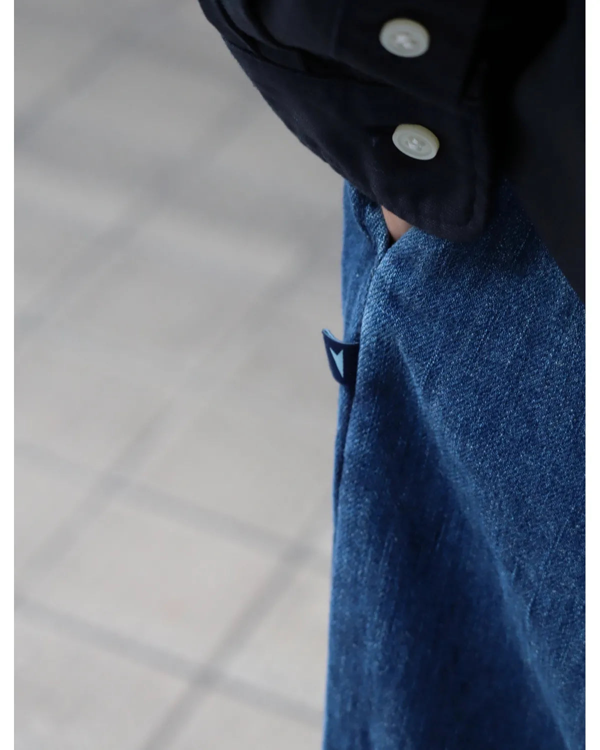DESCENDANT / SF DENIM WIDE TROUSERS (252CPDS-PTM03)
