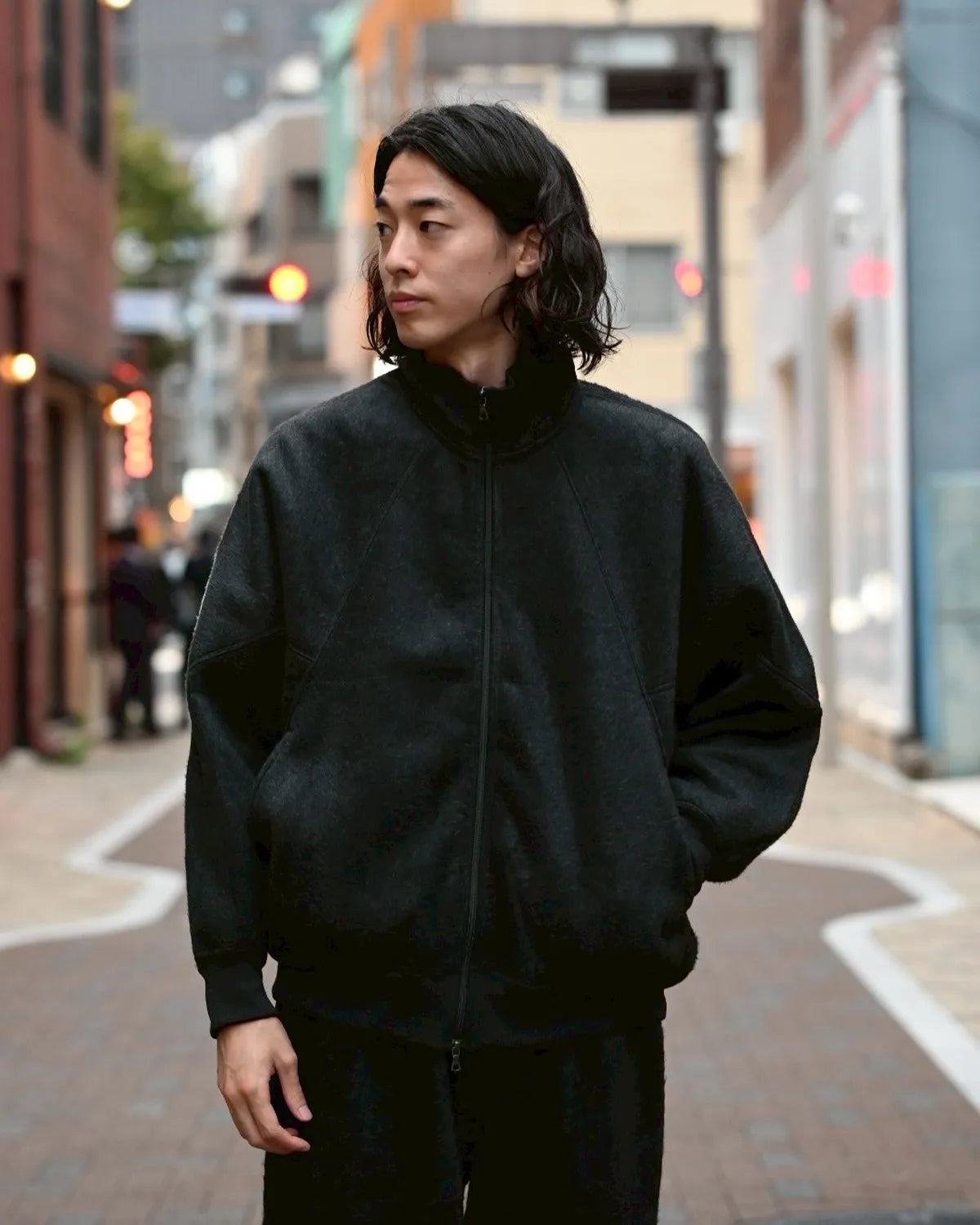 blurhms / Brushed Wool Zip Short Jacket (BHS25F022)