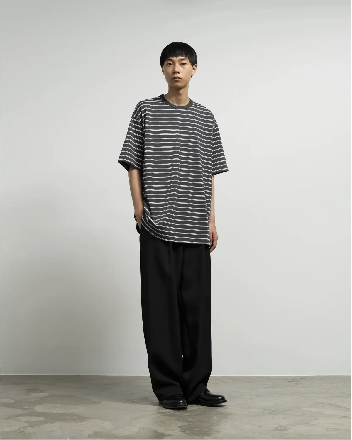 Graphpaper / Tri Spun Border S/S Tee (GU263-70140B)