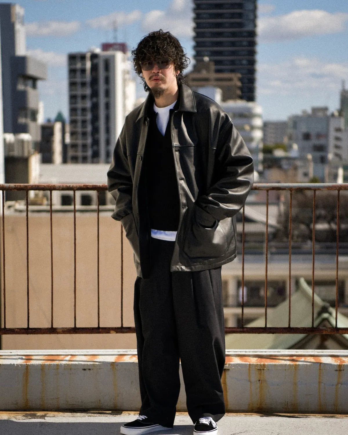 COOTIE PRODUCTIONS® (※ J.B. Voice EXCLUSIVE ) / Leather Car Coat (JB-CTE25A-201)