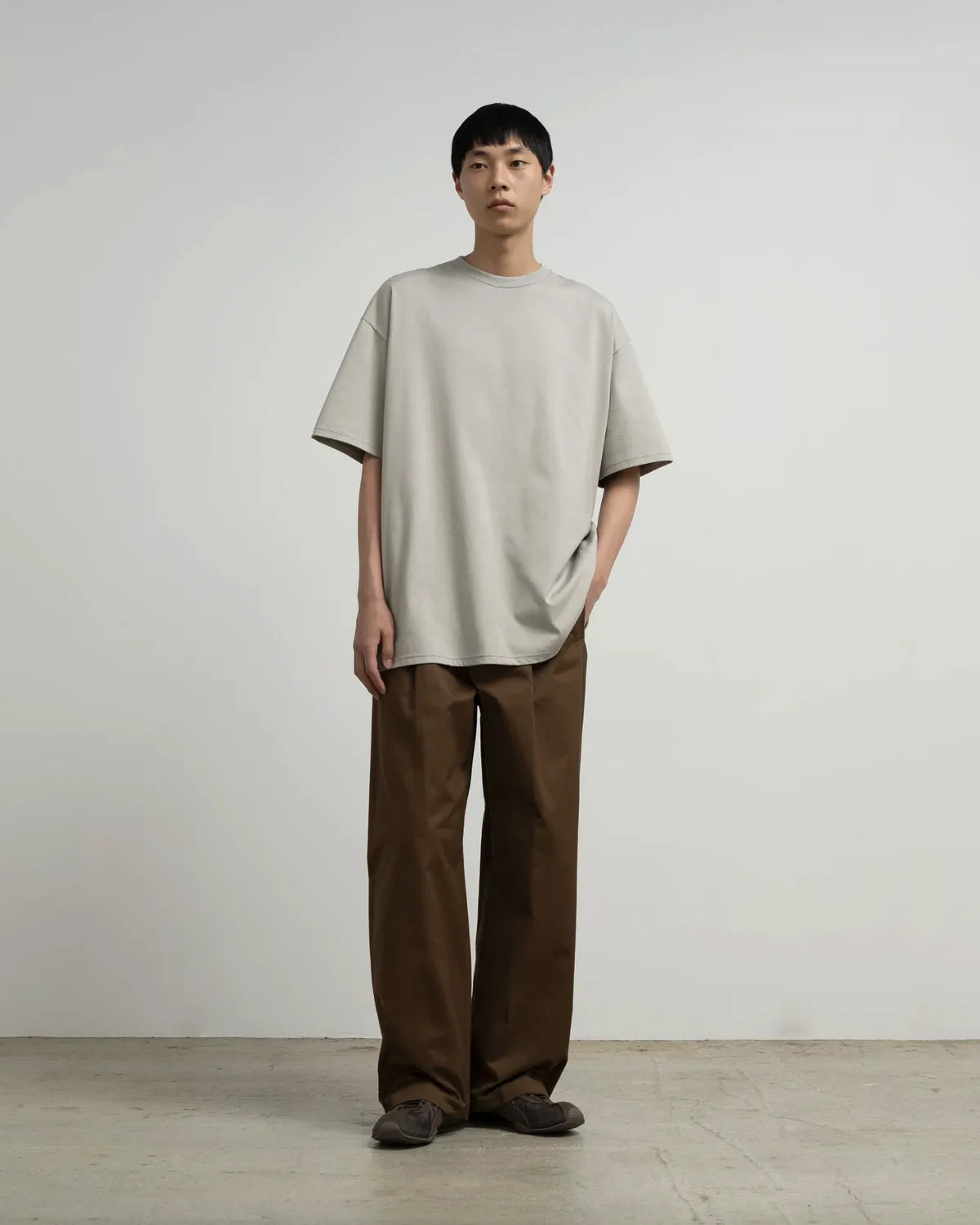 Graphpaper / Tri Spun Cotton S/S Oversized Tee (GM263-70359)