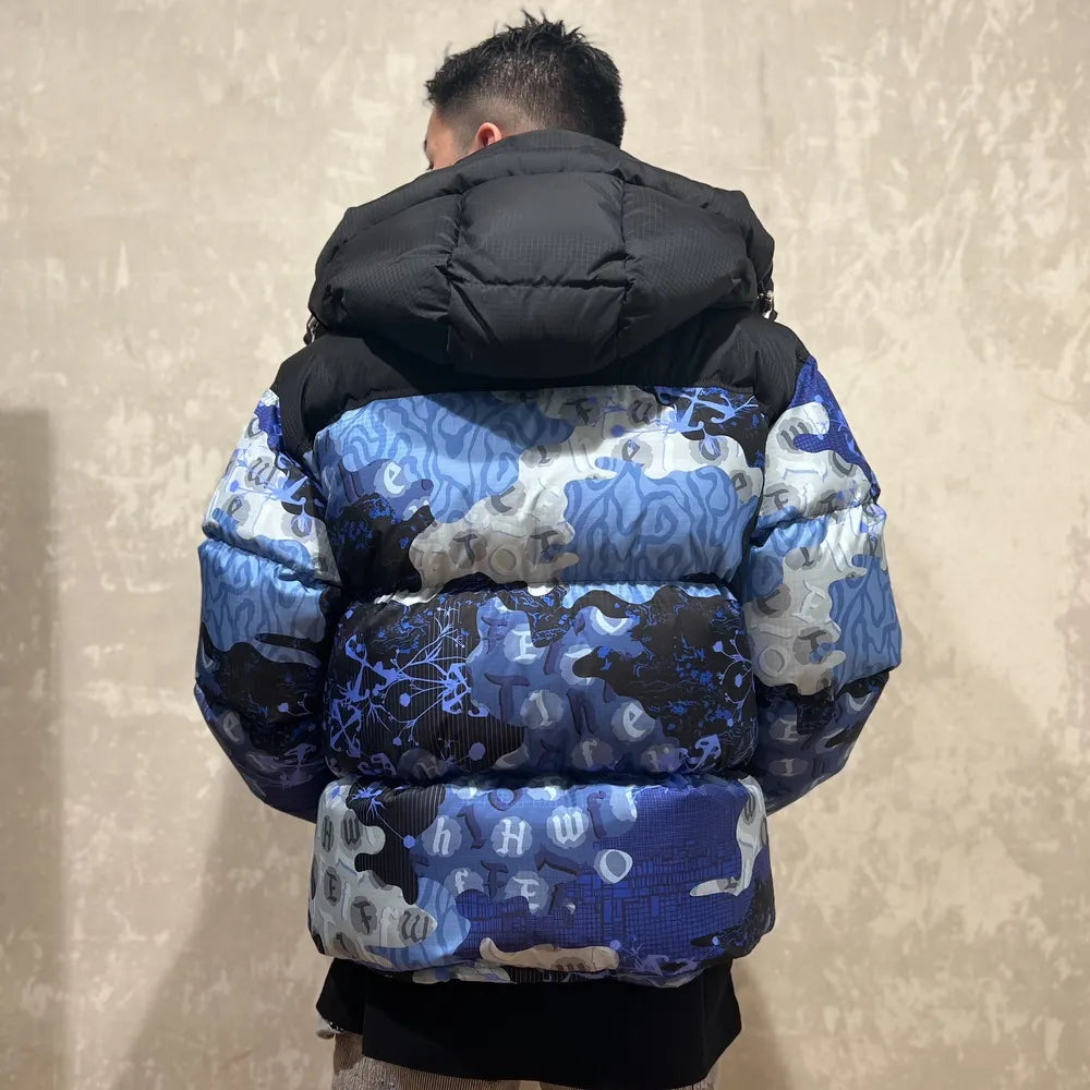 Off-White™ / CAMO NYL RIP DOWN PUFFER (OMEF24-RTW0231)