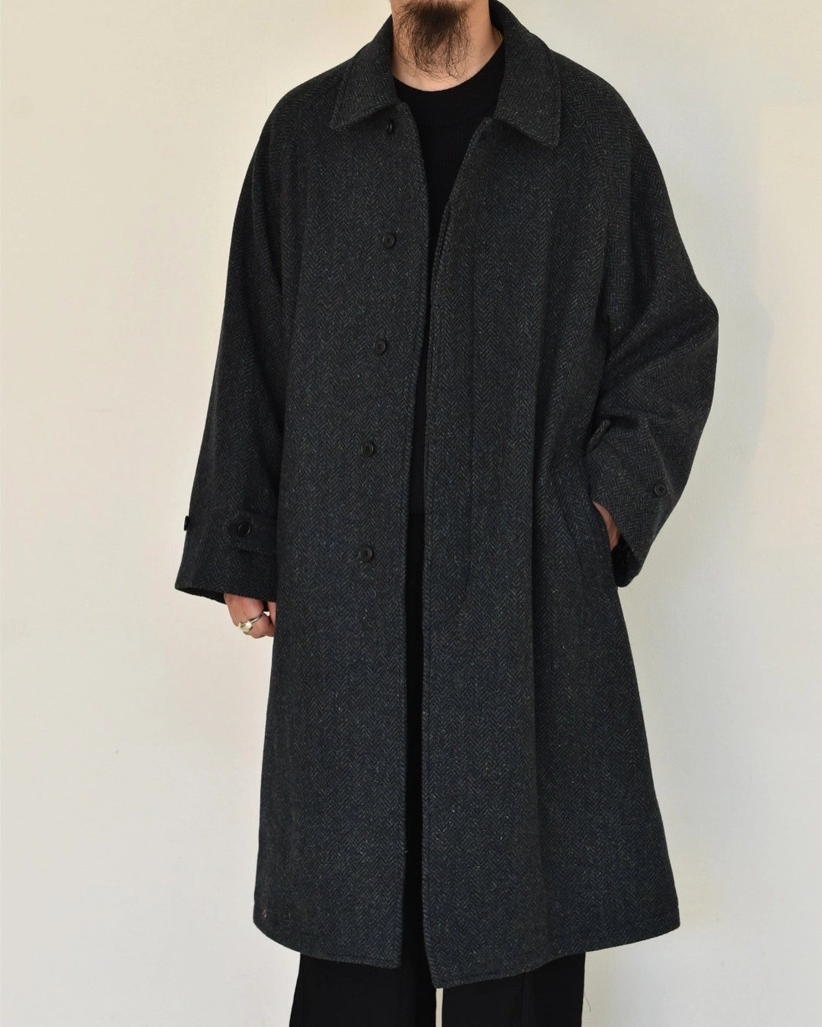 POLYPLOID LONG COAT C [DARK GRAY] - Fresh Service NECESSARY