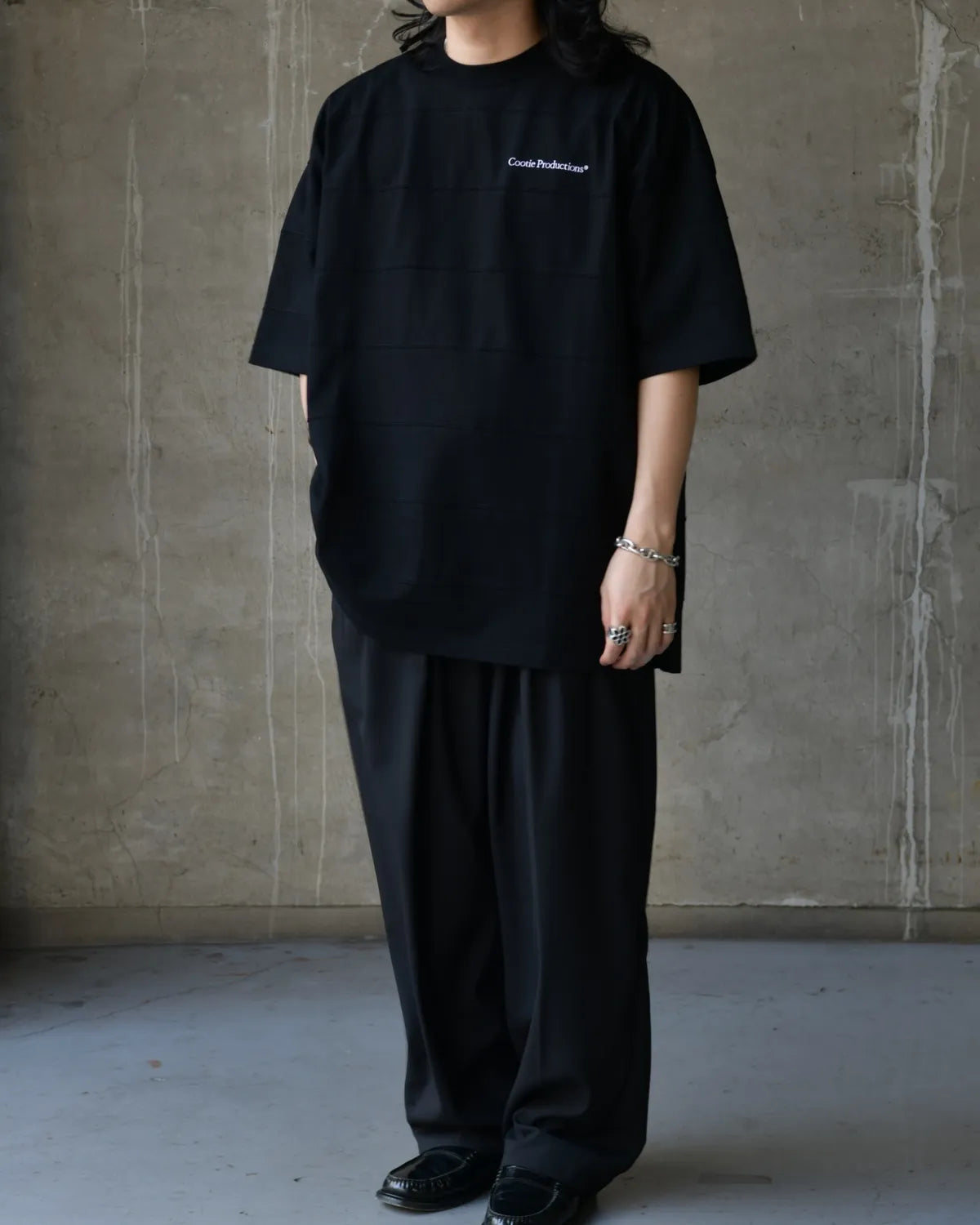 COOTIE PRODUCTIONS® / Plaited Jersey Paneling Border S/S Tee (CTE-26S310)