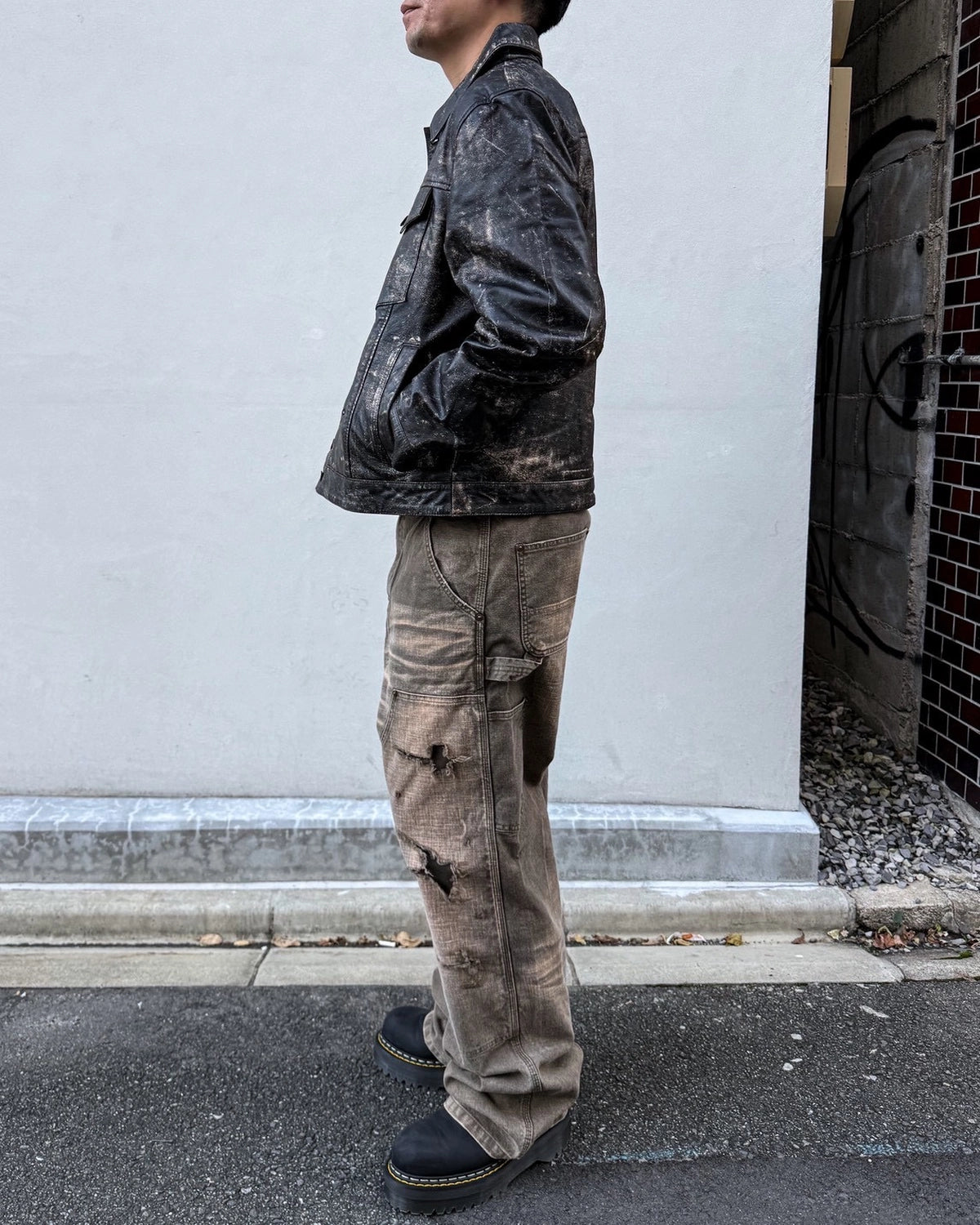A Good Bad Influence / VINTEGE AGED LEATHER JACKET (AGBI-26AW-LJK04)