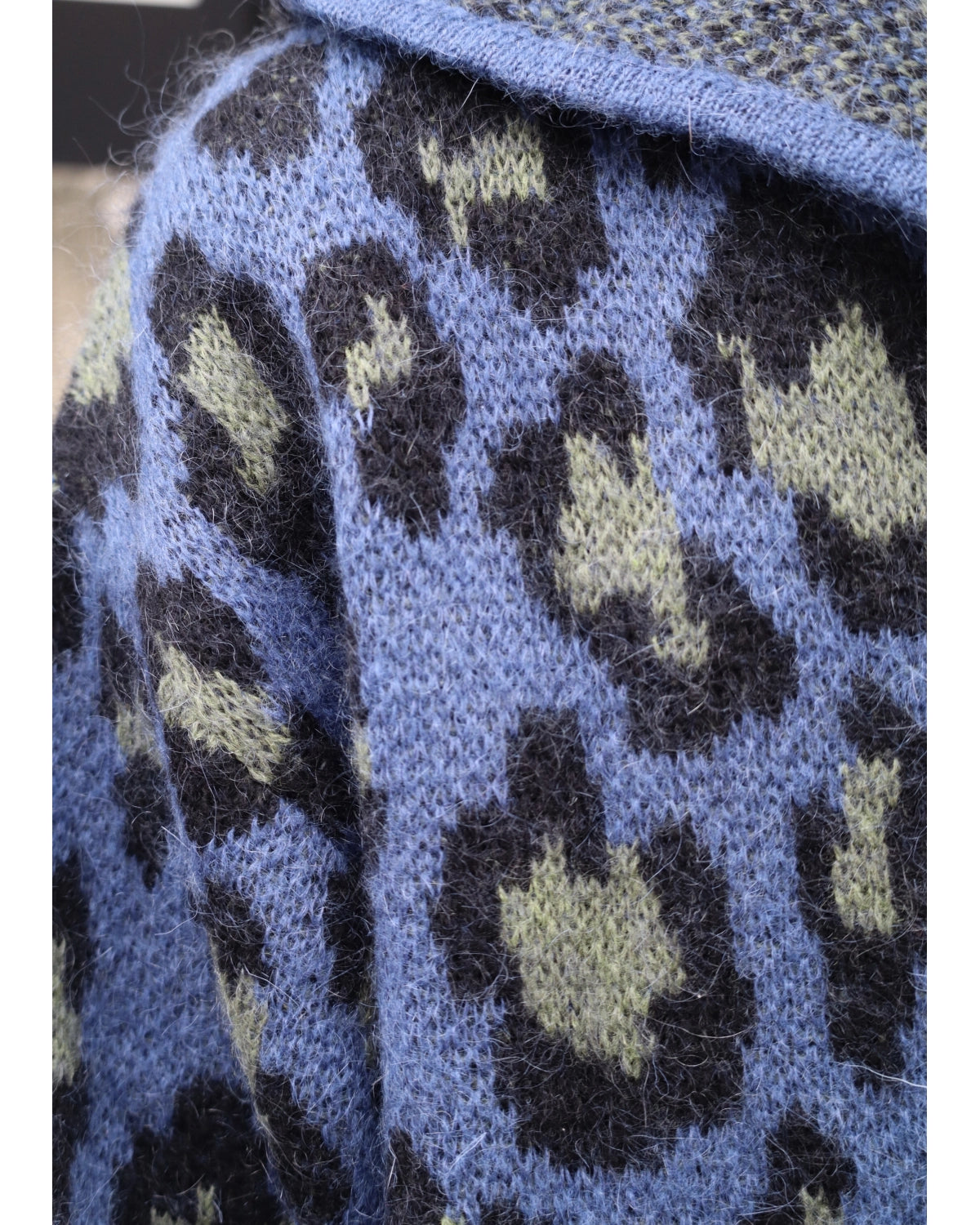 WOKE EDGE / Leoparad Mohair Zip Knit (2621-15913-0053004)