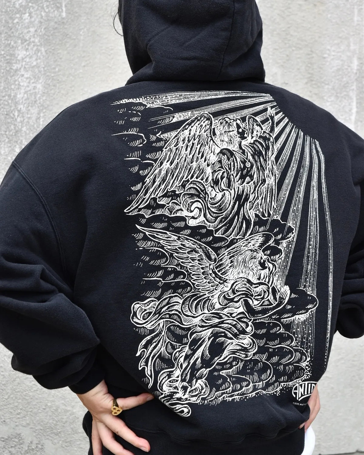 ANTIDOTE BUYERS CLUB / Fade Wash Sweat Parka -Holy & Angels- (ABCAW25CT13)