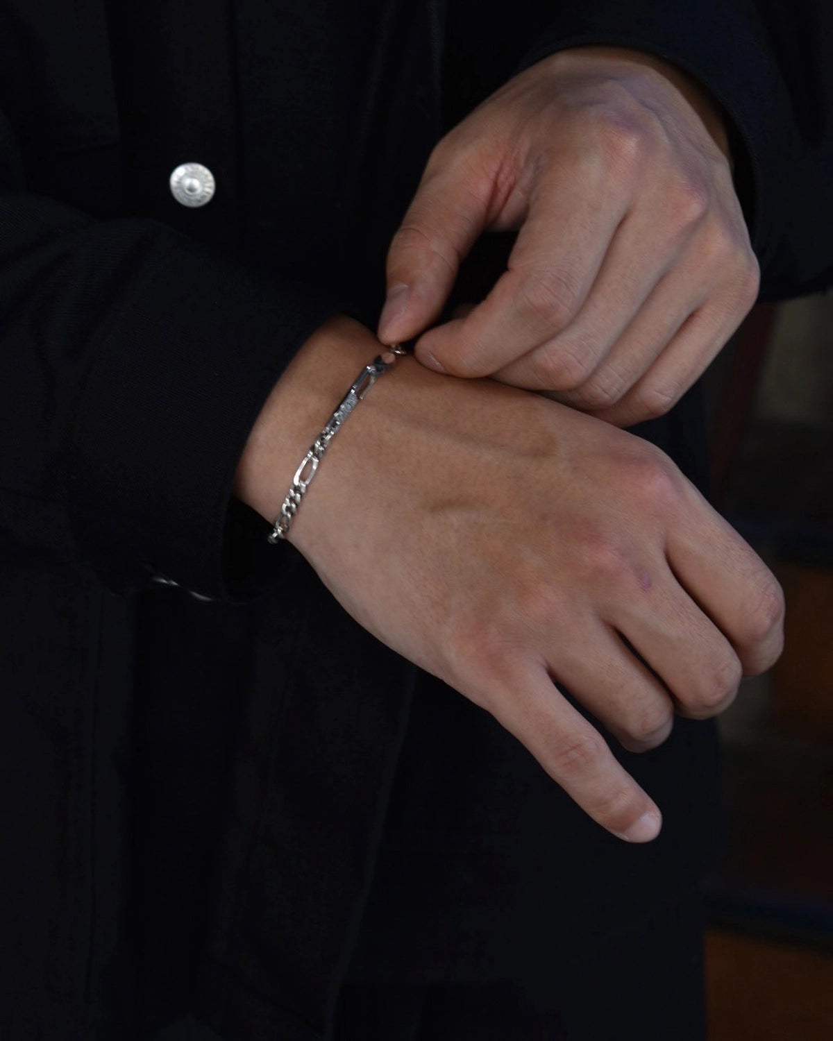 ANTIDOTE BUYERS CLUB - FIGARO WIDE CHAIN BRACELET (SILVER