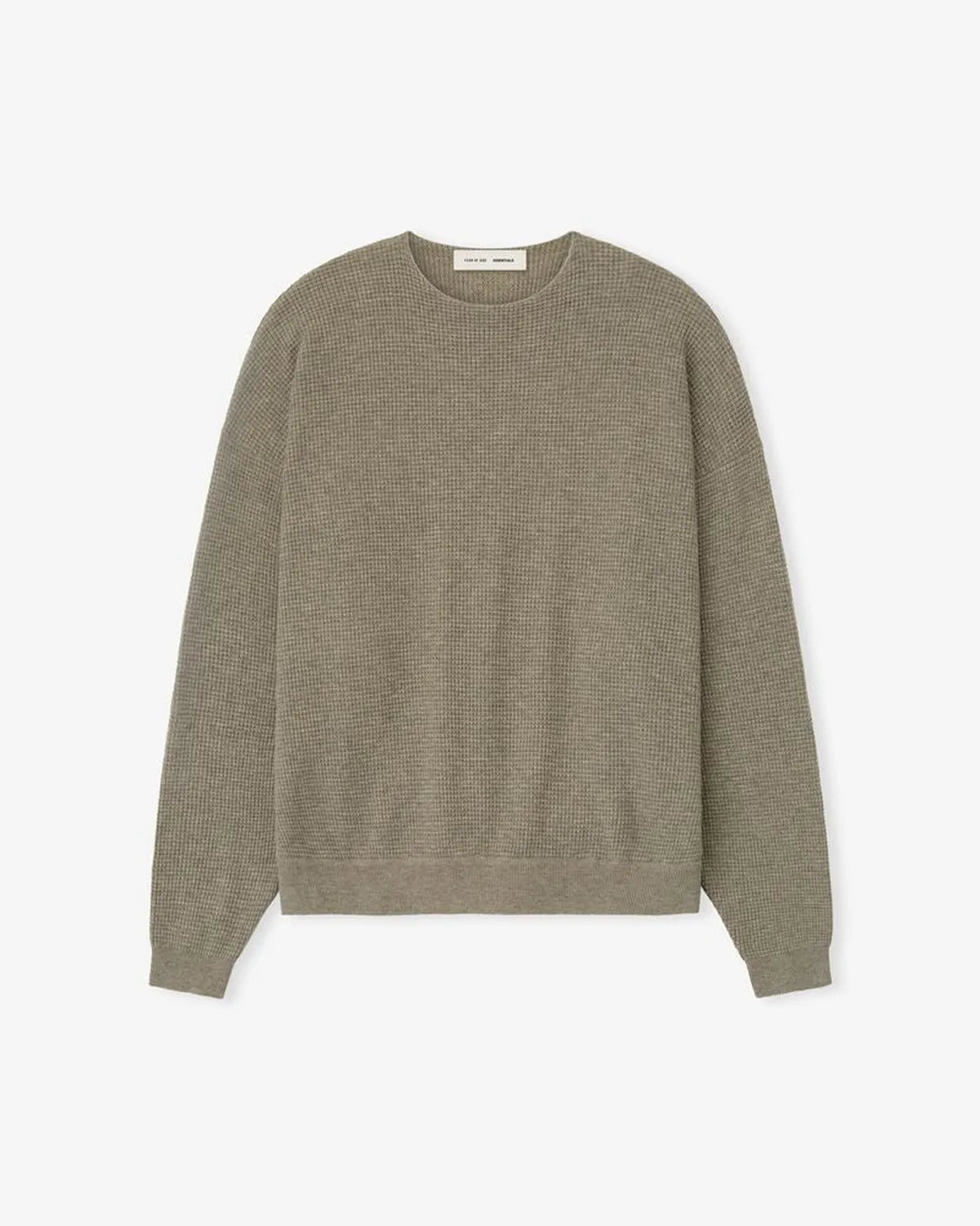 ESSENTIALS / Waffle Crewneck 90s Sweater (192HO256161F)