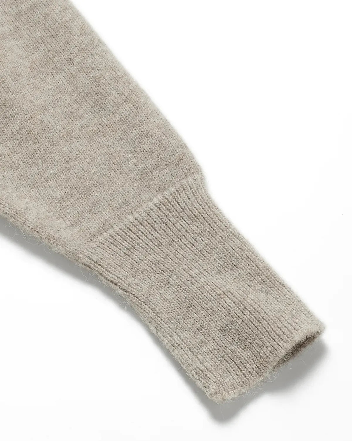 BATONER / Men BABY ALPACA KURUMI TENJIKU CREW NECK (BN-25FM-057)