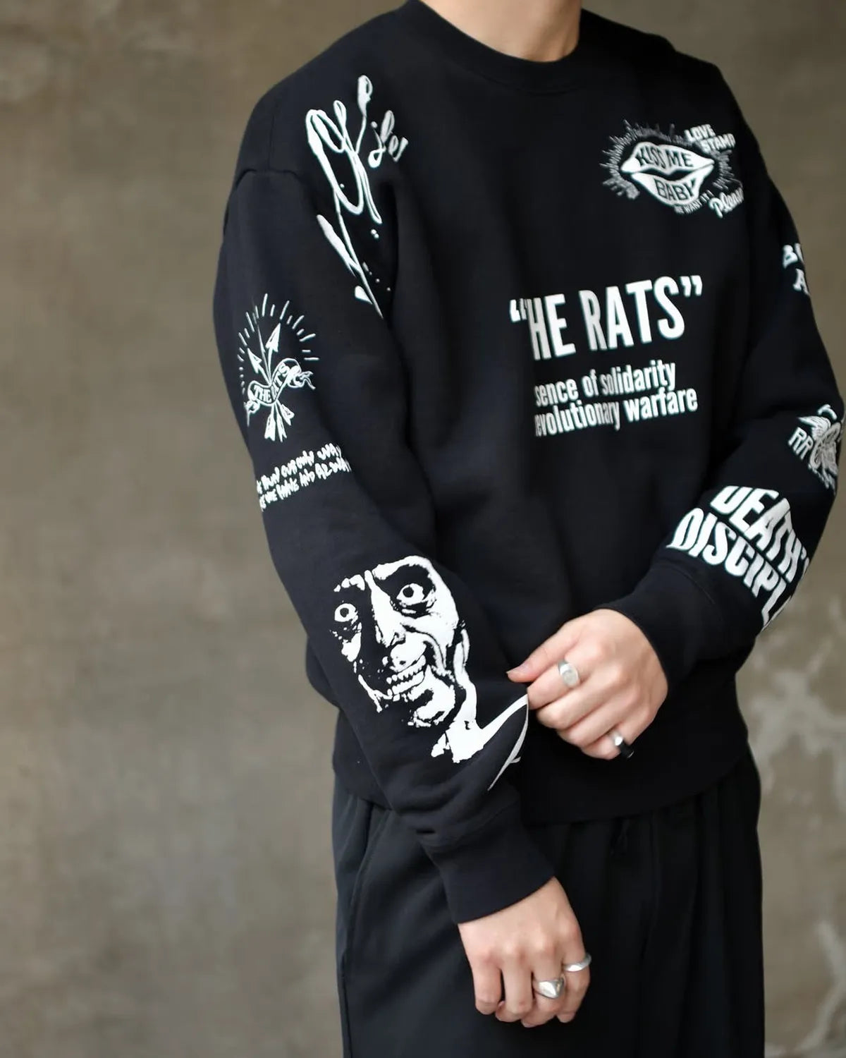 RATS / CRAZY CREW NECK SWEAT (25'RTC-0903)